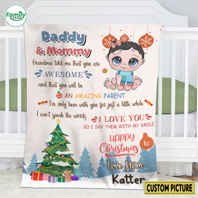 Personalized Gift For Daddy and Mommy You Will Be An Amazing Parent Blanket - NT-HB2309222