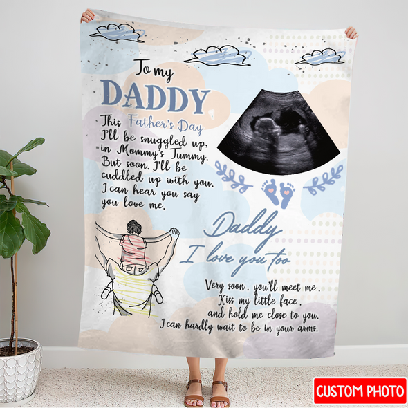 Personalized Gift For Future Daddy I Love You Too Blanket - NT - NN1205222
