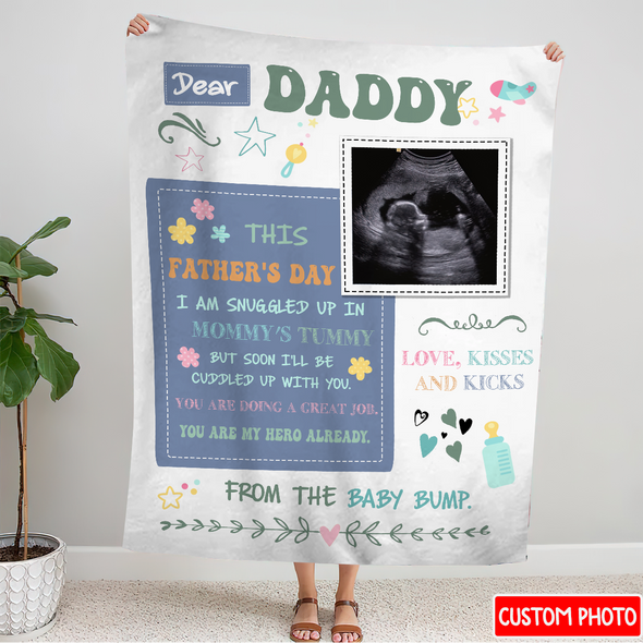 Personalized Gift For Future Daddy You Are My Hero Already Blanket - NT - NN1605221