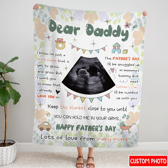 Personalized Gift For Future Daddy Happy Father's Day Blanket - NT - NN2704221