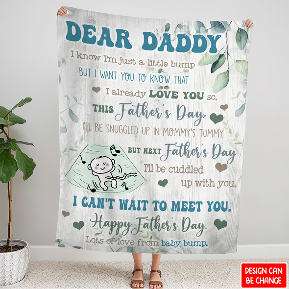 Gift For Future Daddy I Already Love You So Blanket - NT - NN2904222