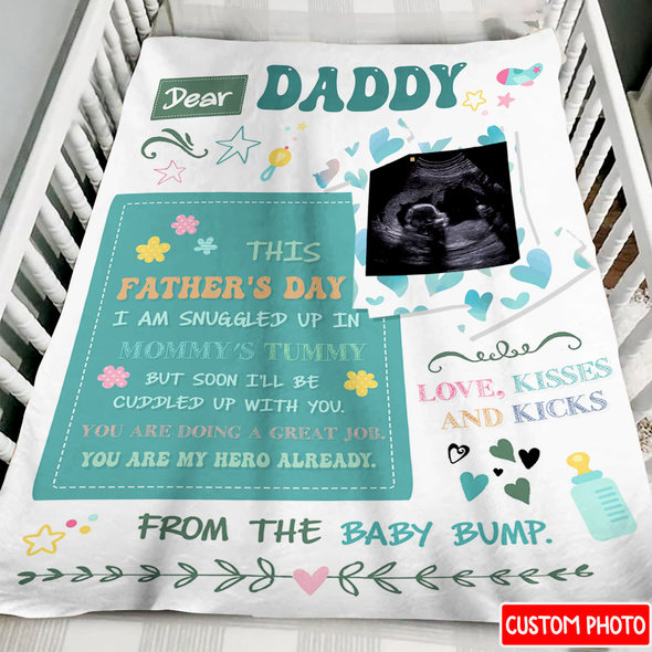 Personalized Gift For Future Daddy You Are My Hero Already Blanket - NT - NN0308221