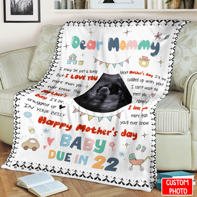 Personalized Gift For Future Mommy Next Mother's Day I'll Be Cuddled Up With You Blanket - NT - NN0104221
