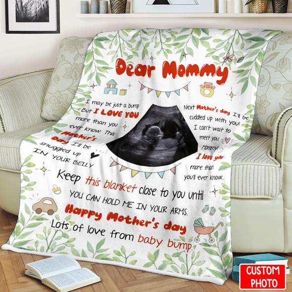 Personalized Gift For Future Mommy Keep This Blanket Close To You Until You Can Hold Me In Your Arms Blanket - NT - NN0204221