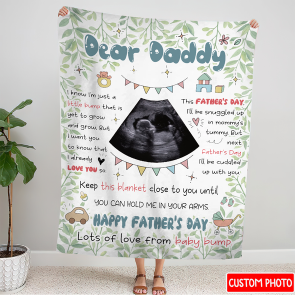Personalized Gift For Future Daddy I Already Love You So Blanket - NT - NN2804221