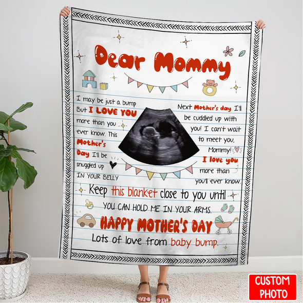 Personalized Gift For Future Mommy Keep This Blanket Close To You Until You Can Hold Me In Your Arms Blanket - NT - NN3003222