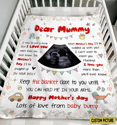 Personalized Gift For Future Mummy I Can't Wait To Meet You Blanket - NT - NN1002223