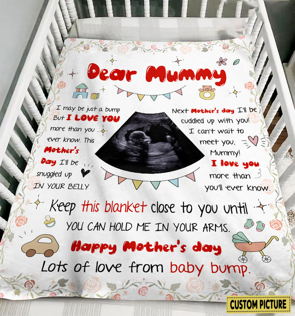 Personalized Gift For Future Mummy I Can't Wait To Meet You Blanket - NT - NN1002223