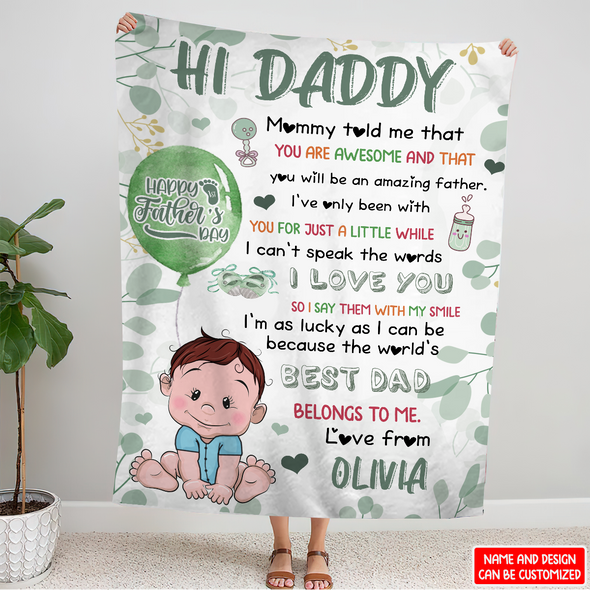Gift For Daddy Mommy Told Me That You Are Awesome Blanket - NT - NN2004221