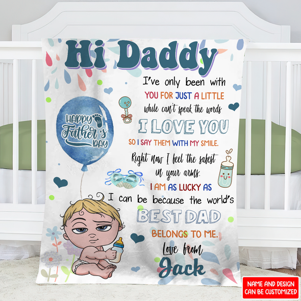 Gift For Daddy I Love You Blanket - NT - NN2004224.