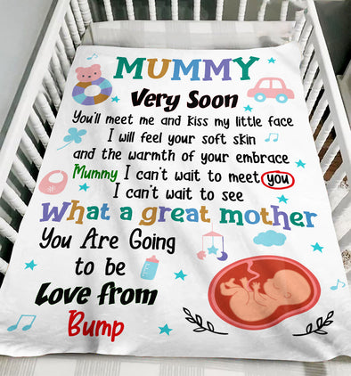 Gift For Mummy I Can't Wait To Meet You Blanket - NT - NN0902223
