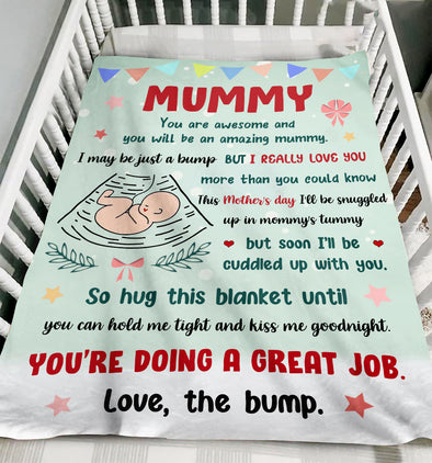 Gift For Future Mummy So Hug This Blanket Until You Can Hold Me Tight And Kiss Me Goodnight Blanket - NT - NN0902224