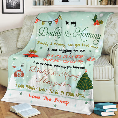 Gift For Future Daddy And Mommy I Can Hardly Wait To Be In Your Arms Blanket - NT - NN22112112