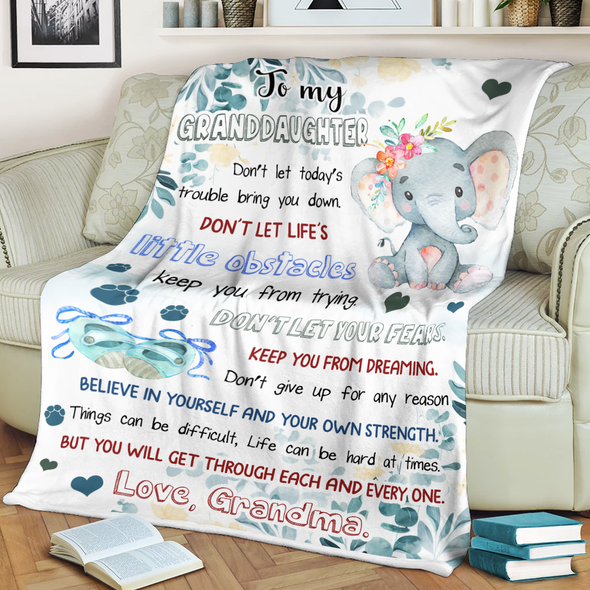 Gift For Future Granddaughter Believe In Yourself And Your Own Strength Blanket - NT - NN0903222