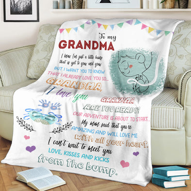 Gift For Future Grandma My Mom Said That You're Amazing And Will Love Me With All Your Heart Blanket - NT - NN1811219