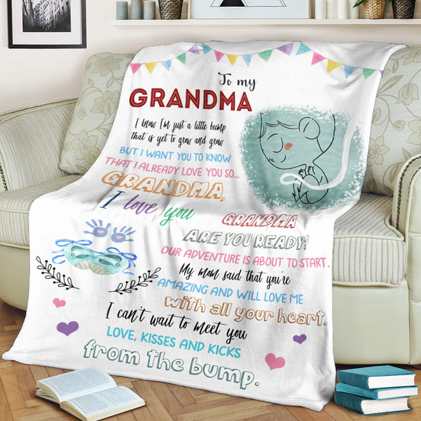 Gift For Future Grandma My Mom Said That You're Amazing And Will Love Me With All Your Heart Blanket - NT - NN1811219