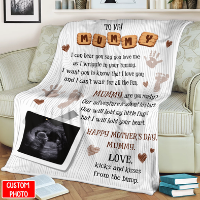 Personalized Gift For Future Mummy You Hold My Fingers And I'll Hold Your Heart Blanket - NT - NN0403221