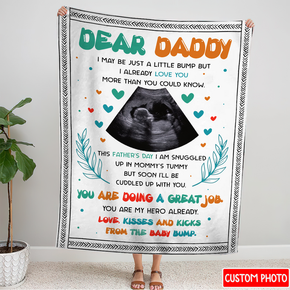 Personalized Gift For Future Daddy You Are My Hero Already Blanket - NT - NN1005223