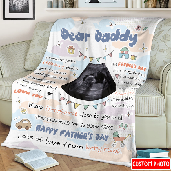 Personalized Gift For Future Daddy Happy Father's Day Blanket - NT - NN1105225