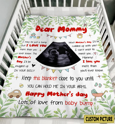 Personalized Gift For Future Mommy Keep This Blanket Close To You Until You Can Hold Me In Your Arms Blanket - NT - NN0204221