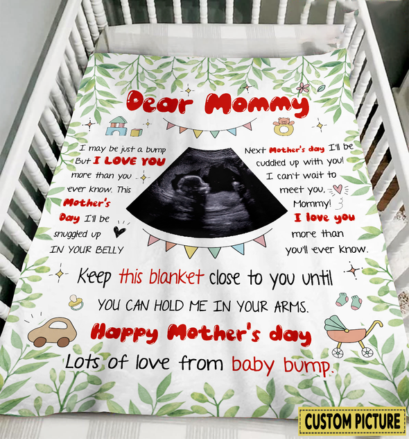 Personalized Gift For Future Mommy Keep This Blanket Close To You Until You Can Hold Me In Your Arms Blanket - NT - NN0204221