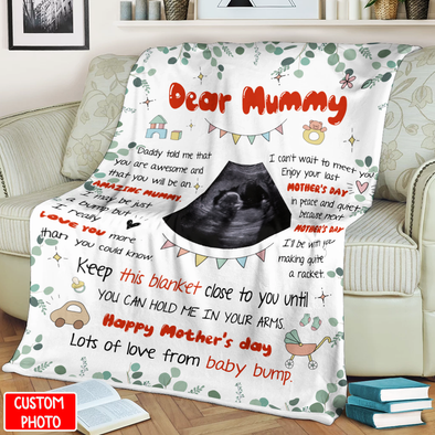 Personalized Gift For Future Mummy Keep This Blanket Close To You Until You Can Hold Me In Your Arms Blanket - NT - NN0303222
