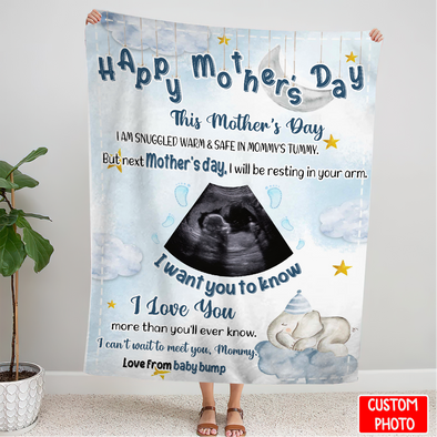Personalized Gift For Future Mommy Next Mother's Day, I Will Be Resting In Your Arm Blanket - NT - NN0704223
