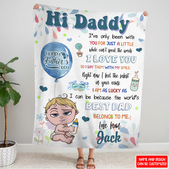 Gift For Daddy I Love You Blanket - NT - NN2004224.