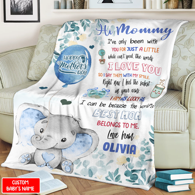 Personalized Gift For Future Mummy The World's Best Mom Belongs To Me Blanket - NT - NN1503223
