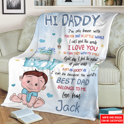 Gift For Daddy Happy Father's Day Blanket - NT - NN0208222