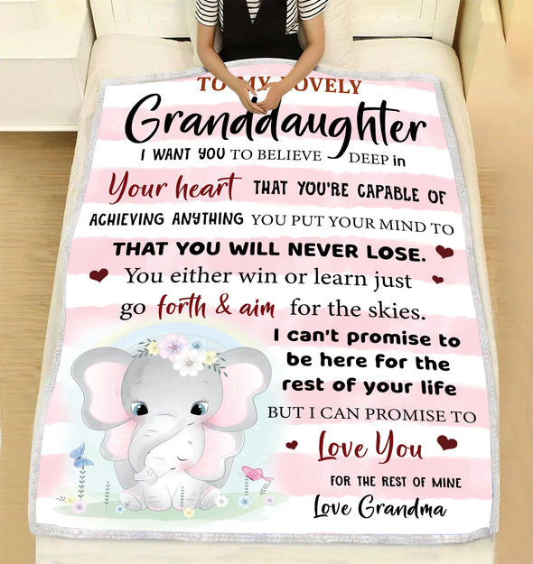 Gift For Future Granddaughter I Want You To Believe Deep In Your Heart Blanket - NT - NN2312211