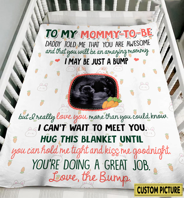Personalized Gift For Future Mommy I Can't Wait To Meet You Blanket - NT - NN3003227
