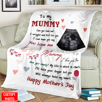 Personalized Gift For Future Mummy I Can Hear You Say You Love Me Blanket - NT - NN0503222