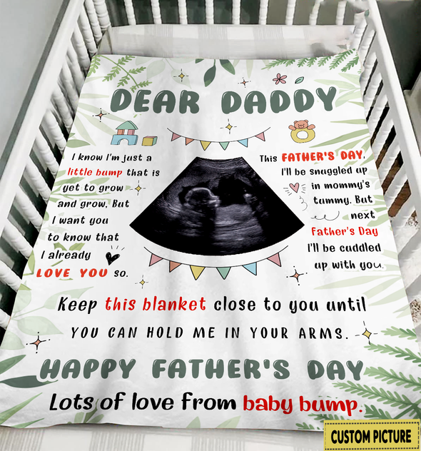 Personalized Gift For Future Daddy Next Father's Day I'll Be Cuddled Up With You Blanket - NT - NN0505224