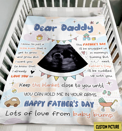 Personalized Gift For Future Daddy Happy Father's Day Blanket - NT - NN1105225