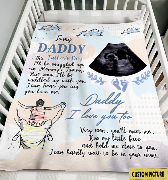Personalized Gift For Future Daddy I Love You Too Blanket - NT - NN1205222