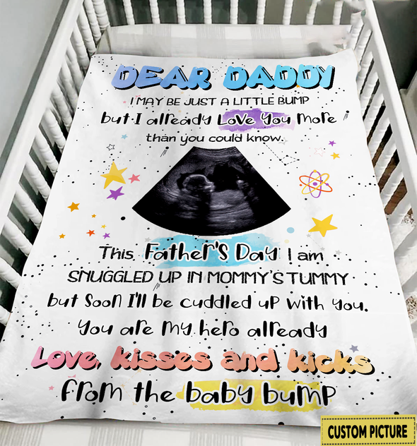 Personalized Gift For Future Daddy You're My Hero Already Blanket - NT - NN1205224