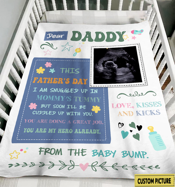 Personalized Gift For Future Daddy You Are My Hero Already Blanket - NT - NN1605221