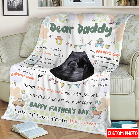 Personalized Gift For Future Daddy Happy Father's Day Blanket - NT - NN2704221