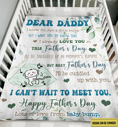Gift For Future Daddy I Already Love You So Blanket - NT - NN2904222