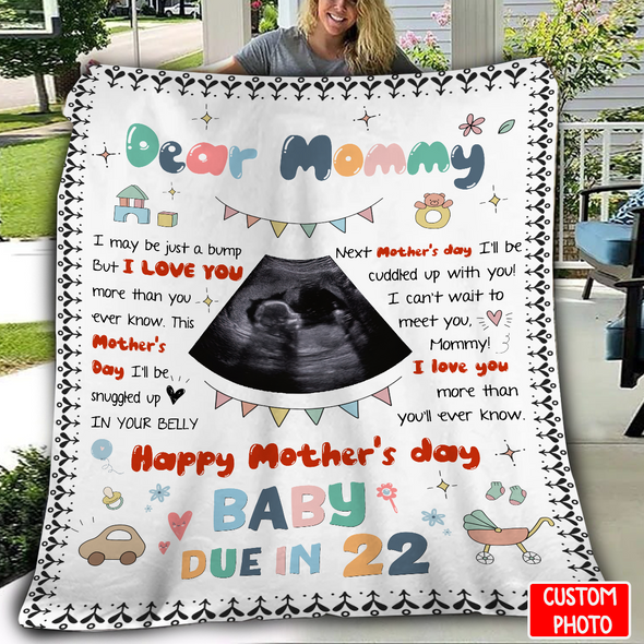 Personalized Gift For Future Mommy Next Mother's Day I'll Be Cuddled Up With You Blanket - NT - NN0104221