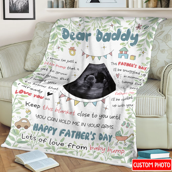 Personalized Gift For Future Daddy I Already Love You So Blanket - NT - NN2804221