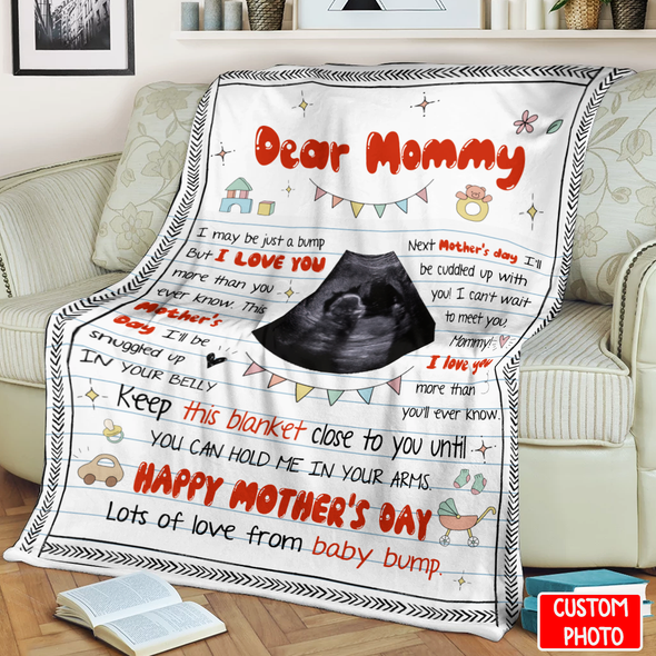 Personalized Gift For Future Mommy Keep This Blanket Close To You Until You Can Hold Me In Your Arms Blanket - NT - NN3003222