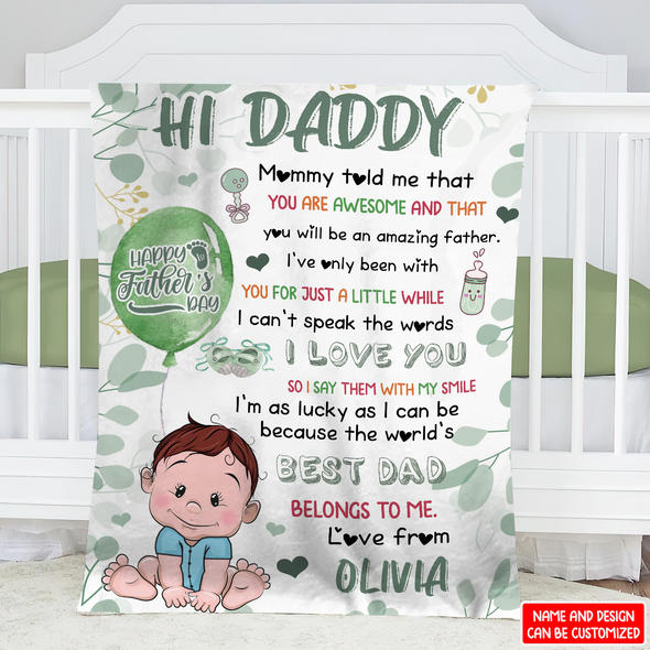 Gift For Daddy Mommy Told Me That You Are Awesome Blanket - NT - NN2004221