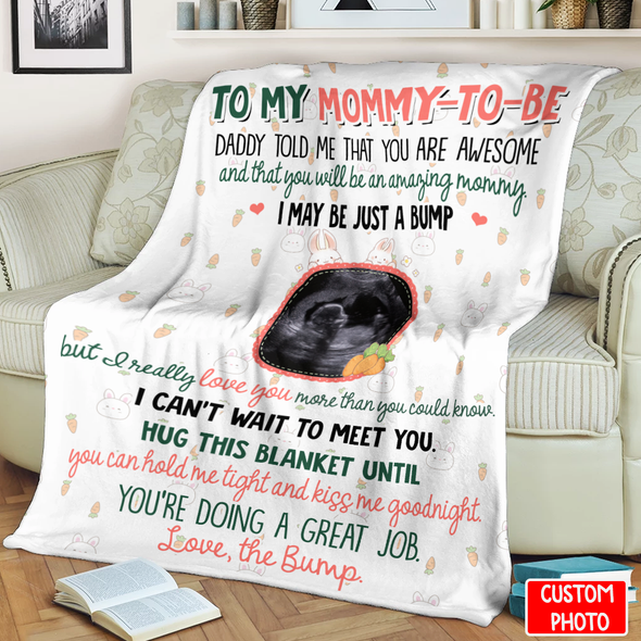 Personalized Gift For Future Mommy I Can't Wait To Meet You Blanket - NT - NN3003227