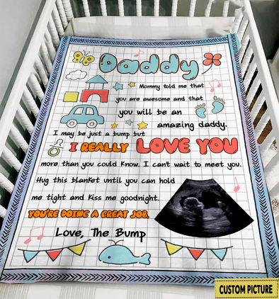 Personalized Gift For Future Daddy I Really Love You Blanket - NT - NN2704223