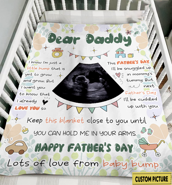 Personalized Gift For Future Daddy Happy Father's Day Blanket - NT - NN2704221