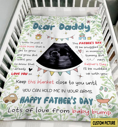 Personalized Gift For Future Daddy I Already Love You So Blanket - NT - NN2804221
