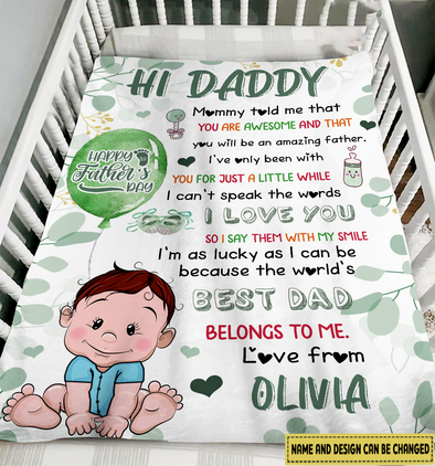 Gift For Daddy Mommy Told Me That You Are Awesome Blanket - NT - NN2004221