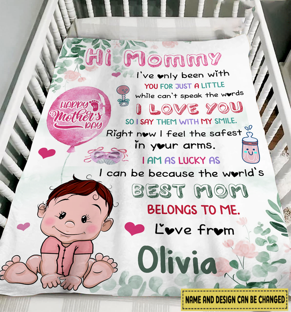 Gift For Mommy Right Now I Feel The Safest In Your Arm Blanket - NT - NN1804223